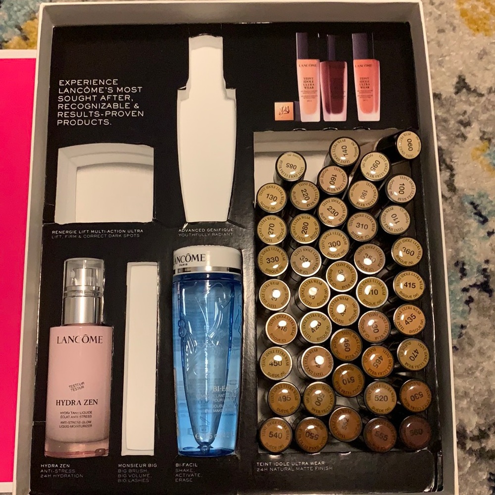 Lancome foundation eye make up remover and moisturizer